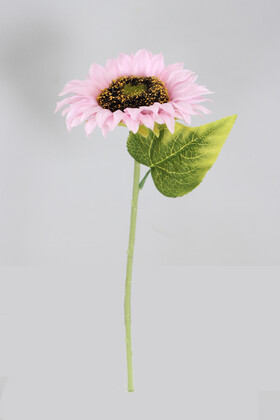 Yapay Çiçek Deposu - Yapay Ayçiçeği Dalı 33 cm Lila