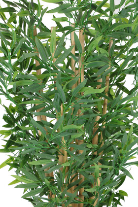 Ahşap Saksıda Yapay Bambu Ağacı 9 Çubuklu 180 cm - Thumbnail