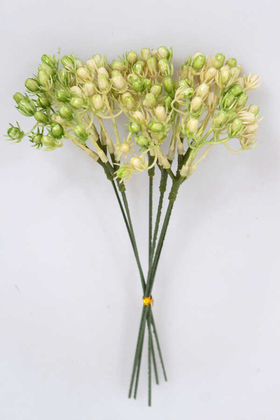 Yapay Çiçek Deposu - Yapay Ara Malzeme İri Plastik Cipso Demeti Açık Yeşil