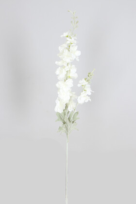 Yapma Çiçek Kaliteli Dal Şebboy 87 cm Net Beyaz - Thumbnail