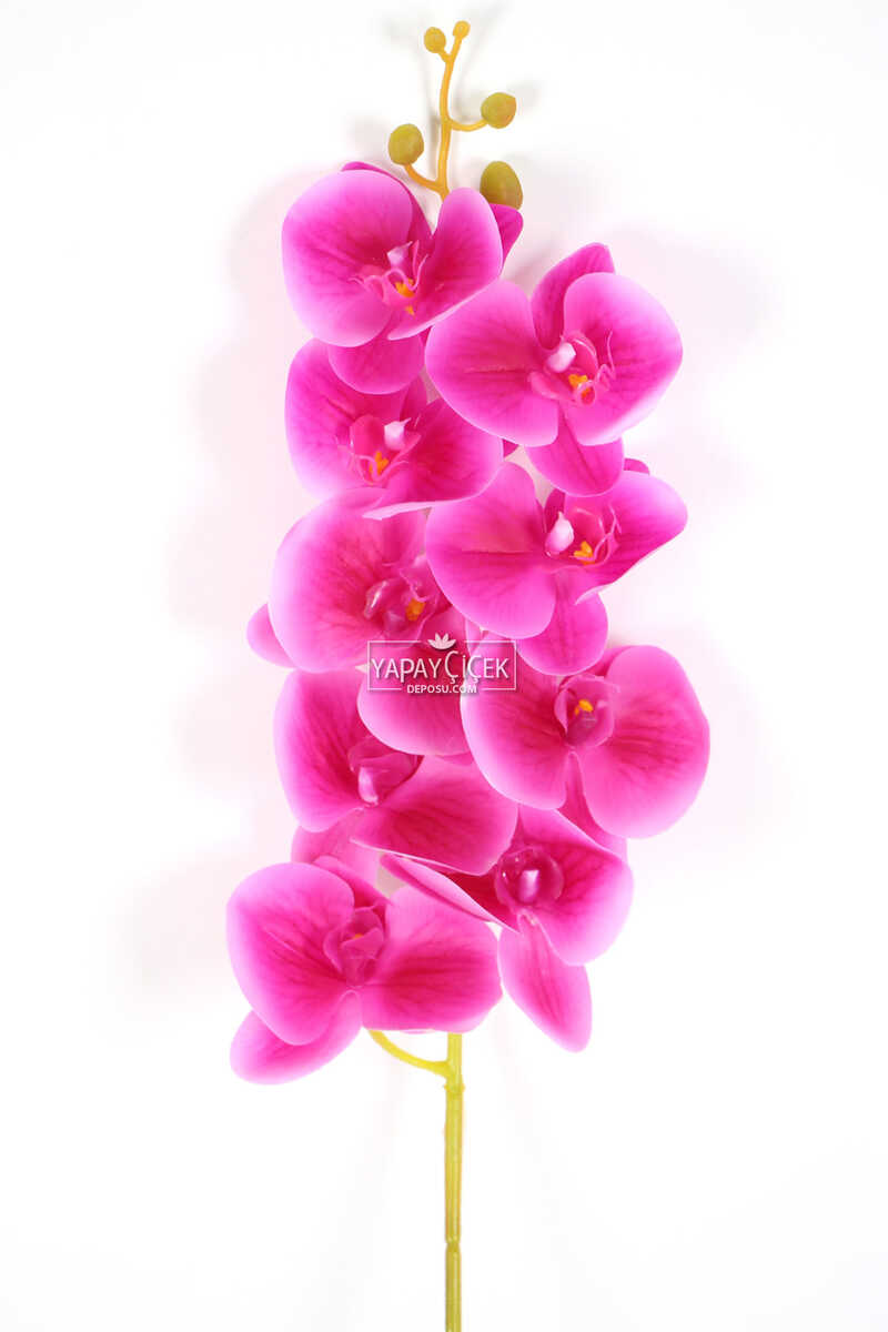 Yapay Dal Baskılı Orkide Çiçeği 88 cm Fuşya