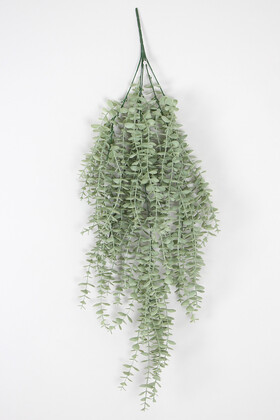Yapay Çiçek Deposu - Yapay Çiçek Sarkan Okaliptus 90 cm Açık Yeşil