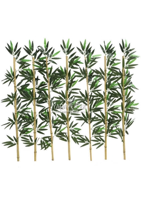 Kumaş Yapraklı Doğal Bambu 95-110 cm (7 Adet) - Yapay Çiçek Deposu