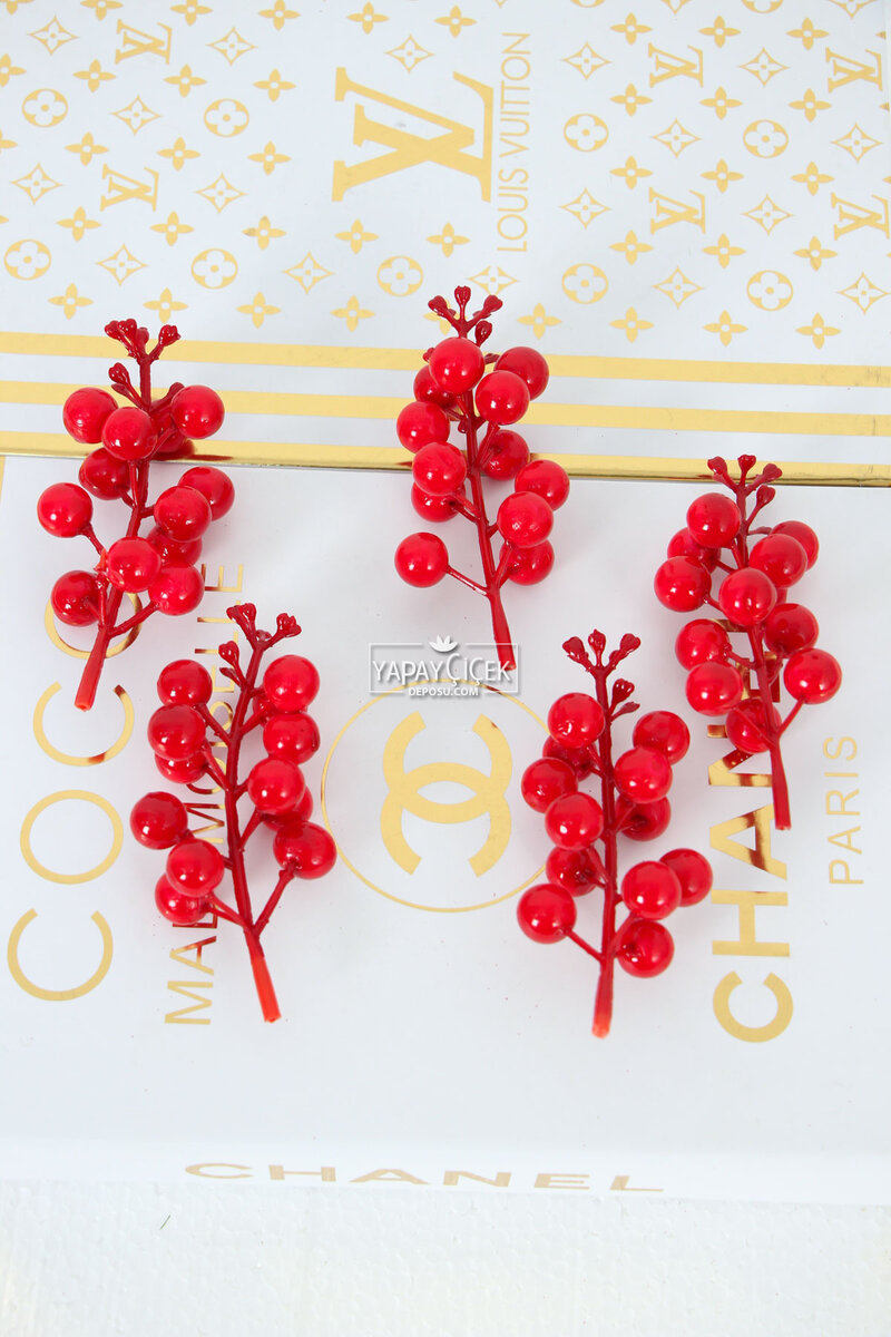 Yapay Kafa Külah Kokina Yeni Yıl Süsü 11 Cm 5li Paket