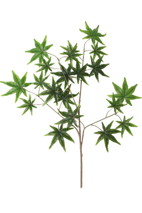 Yapay Çiçek Deposu - Yapay Çınar Ağacı Dalı 72 cm Yeşil