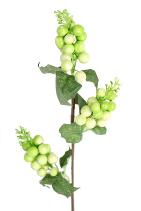 Yapay Çiçek Deposu - Yapay 3lü Dal Kokina 55 cm Yeşil