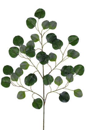 Yapay Çiçek Deposu - Yapay Lüx Yuvarlak Model Ağaç Dalı Yeşil-Gri