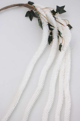 Yapay Sarkan Amarantus (Amaranthus) 150cm Beyaz - Thumbnail